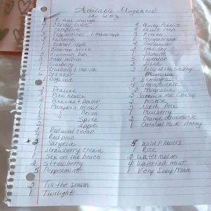 Candles and wax melts car fresheners